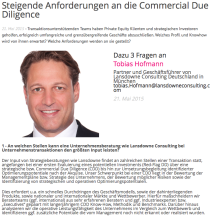 Lansdowne Managing Partner Tobias Hofmann Interviewed By Financial Yearbook On Increasing Challenges For Commercial Due Diligences